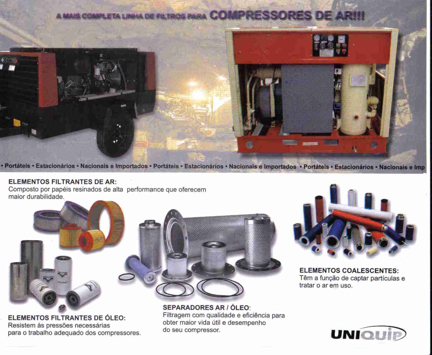 Filtros para compressores